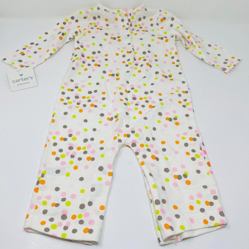 Carter's Polkadot Longsleeve Onepiece
